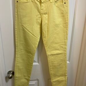 Current/Elliott Women's Skinny Jeans in Sunny Yellow-Size 26
